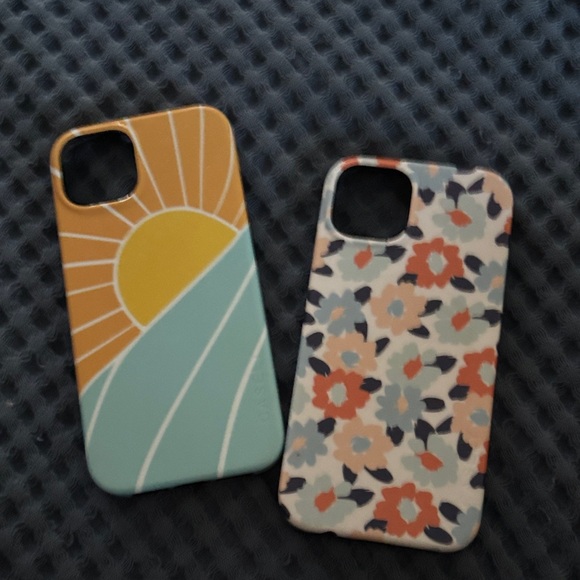 Stylish Floral and Sunrise Phone Case Set - Picture 1 of 4